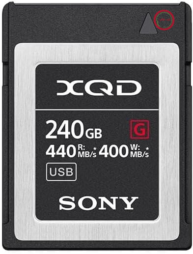 کارت حافظه سونی QDG240F-R XQD (240 گیگابایت، سری G)