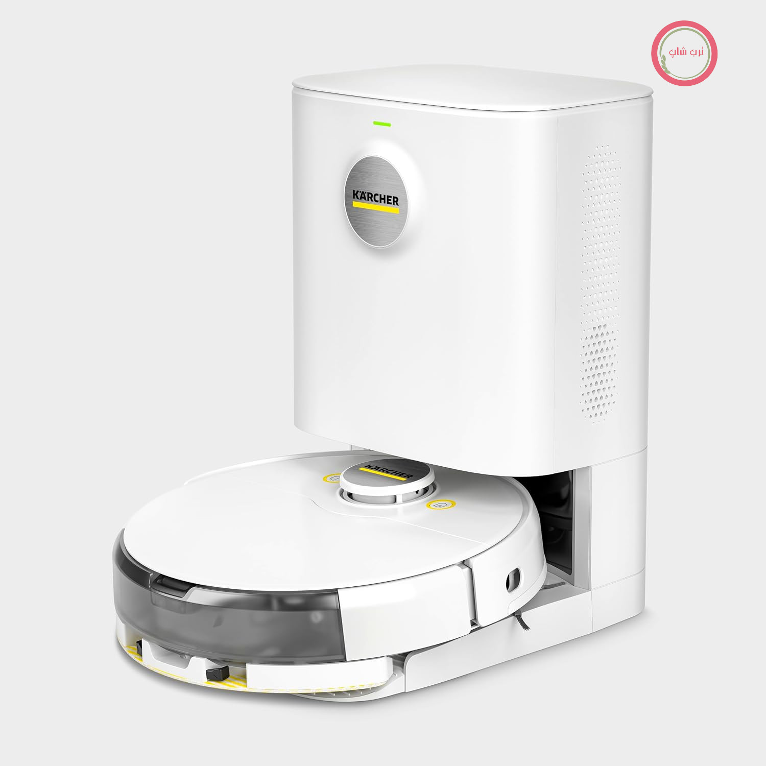 جارو رباتیک تی‌کش کرشر آلمان Kärcher RCV 5، مکش 5000 پاسکال، همراه ایستگاه تخلیه