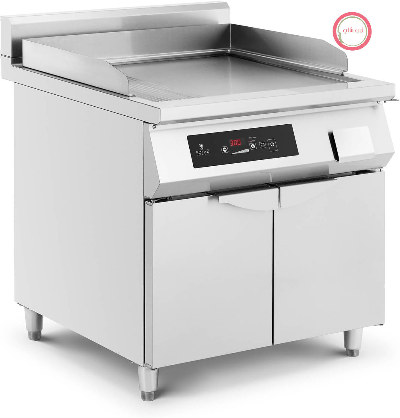 گریل القایی Royal Catering RCIN-700-03 با توان 10000 وات، دنده‌ای و صاف