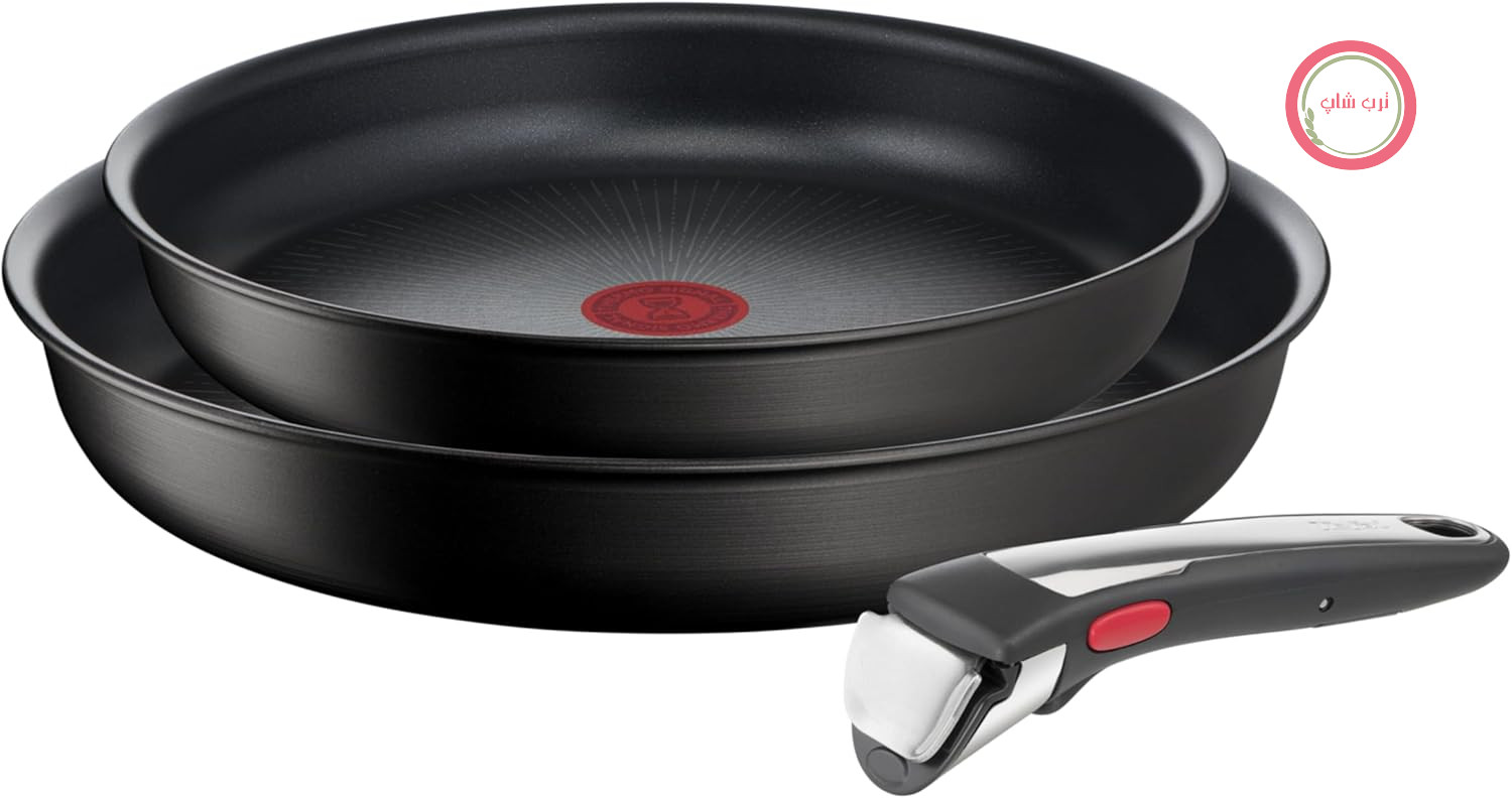 سرویس قابلمه سه تکه Tefal Ingenio Unlimited On با دسته جداشدنی، 22/26 سانتی‌متر، کم‌جا، قابل چیدن روی هم، سازگار با القایی با روکش نچسب، استفاده و تمیز کردن آسان، L39598