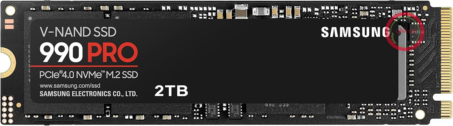 حافظه SSD سامسونگ 990 PRO NVMe M.2، 2 ترابایت، PCIe 4.0، سرعت خواندن 7450 مگابایت بر ثانیه، سرعت نوشتن 6900 مگابایت بر ثانیه، SSD داخلی، SSD داخلی برای بازی و ویرایش ویدیو، مشکی، MZ-V9P2T0BW