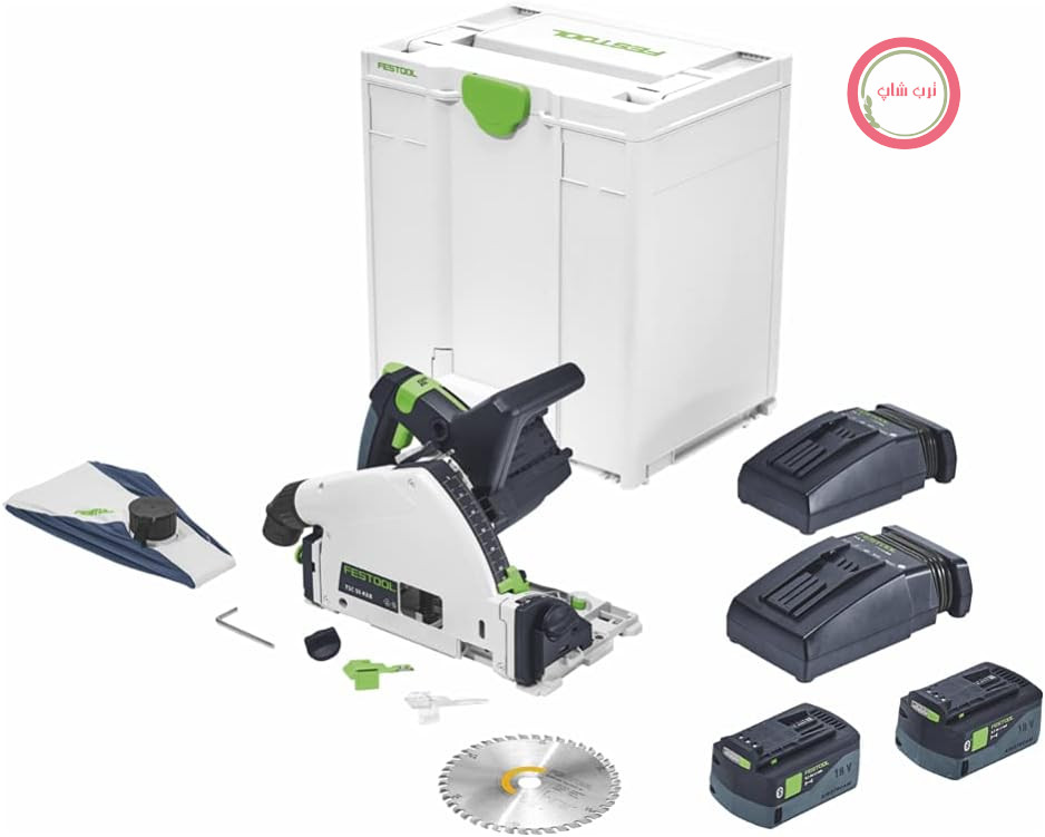 اره میله‌ای بی‌سیم Festool TSC 55 KEBI-Plus/XL با ۲ باتری ۱۸ ولتی در یک Systainer