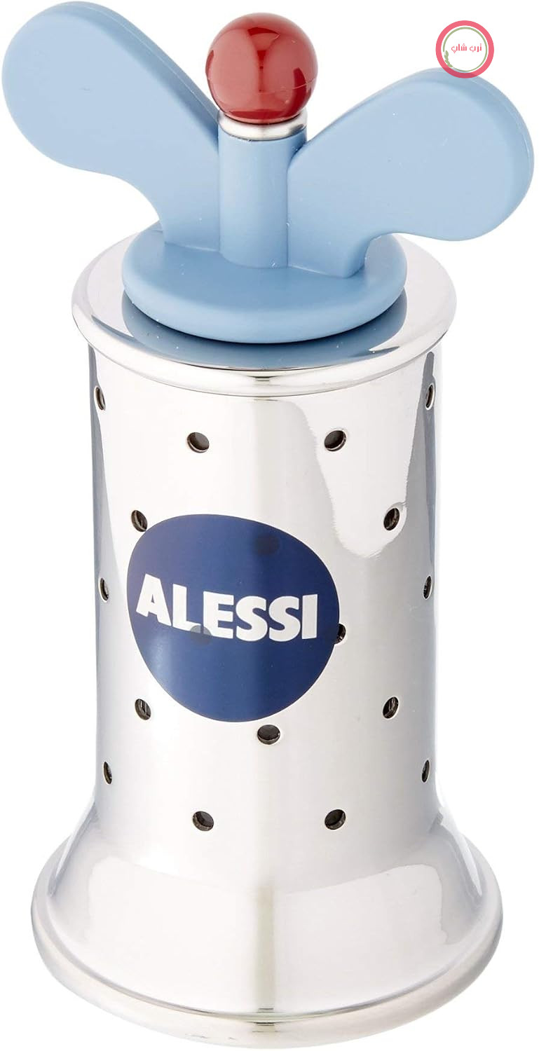 آسیاب فلفل استیل ضد زنگ Alessi با بال های PA، آبی روشن
