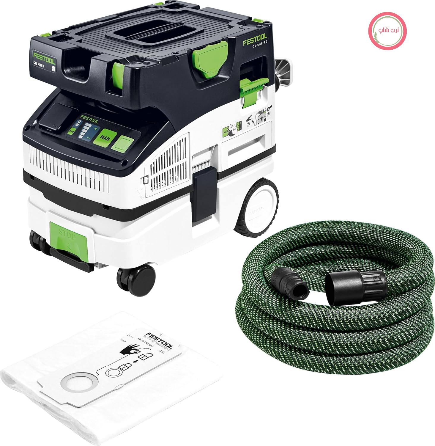 مکنده گرد و غبار سیار Festool CTL MINI I CLEANTEC با شلنگ مکش