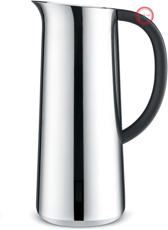 پارچ عایق دوجداره طرح‌دار Alessi Nomu NF05، استیل ضد زنگ و رزین ترموپلاستیک، 17.00 x 11.70 x 29.00 سانتی‌متر، نقره‌ای