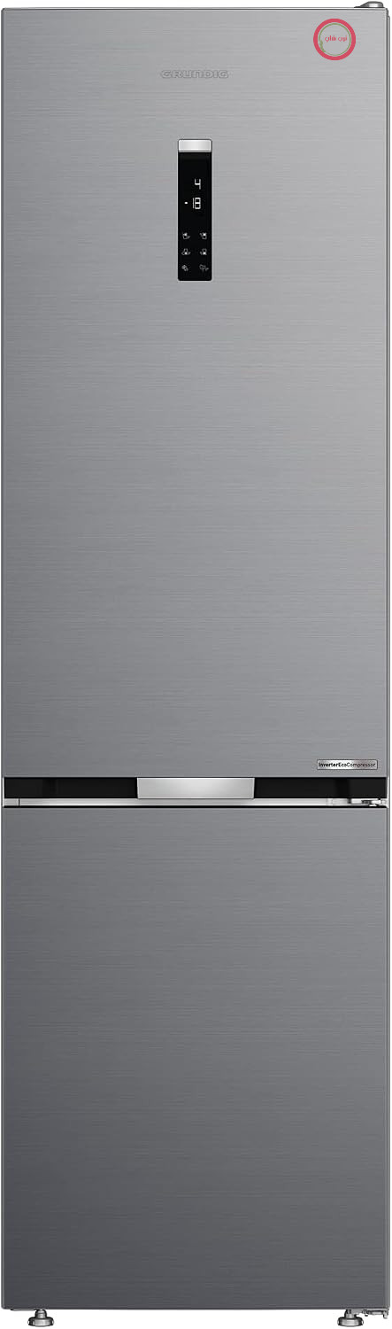 یخچال فریزر ایستاده GRUNDIG GKPN 66930 LXP / ظرفیت خالص کل ۳۵۵ لیتر / فناوری خنک‌کنندگی دوگانه بدون برفک / VITAMINZone / موتور اینورتر Eco / فناوری AeroFresh