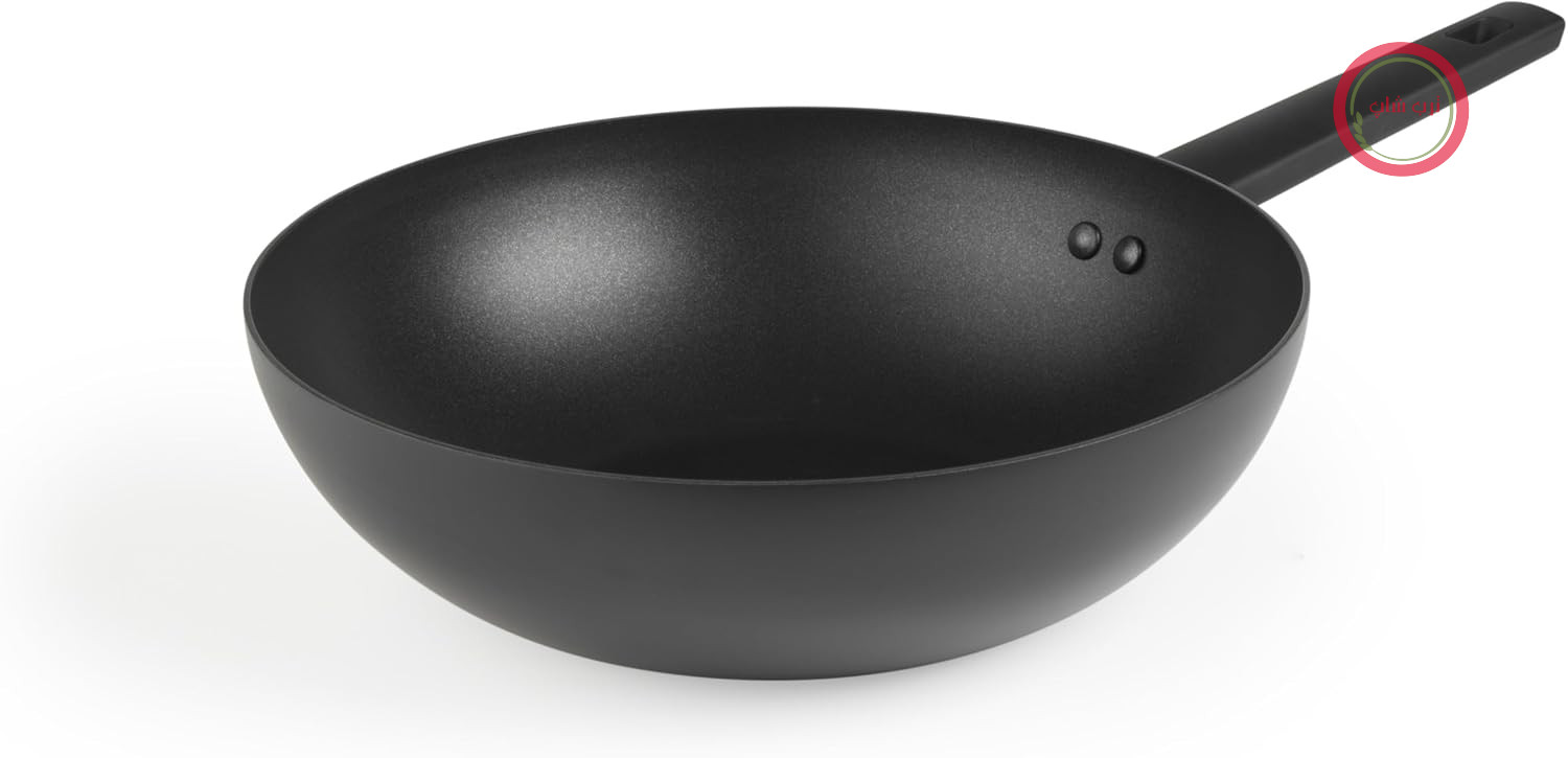 ماهیتابه راسل هابز مدل RH02842EU7 Shield سایز 28 سانتی‌متر - پوشش نچسب 10 برابر سخت‌تر، تمیز کردن آسان، سازگار با اجاق القایی، وک آلومینیومی، مناسب برای ظروف فلزی، دسته خنک شونده، بدون نیاز به روغن