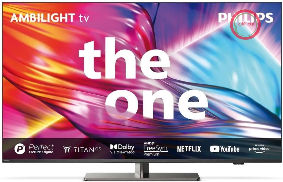 تلویزیون هوشمند فیلیپس Ambilight 65PUS8909 با کیفیت 4K LED - صفحه نمایش 65 اینچی با پلتفرم Ultra HD Titan OS با دقت پیکسلی بالا و صدای دالبی اتموس. با الکسا و دستیار گوگل کار می‌کند - خاکستری آنتراسیت