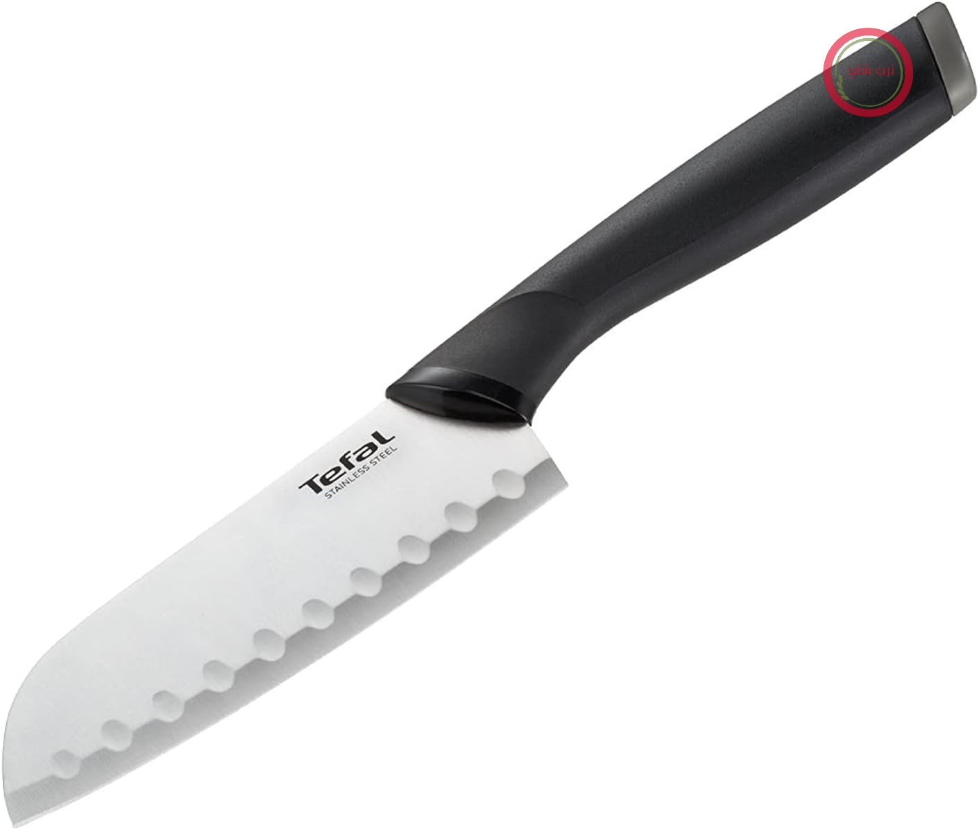 چاقو آشپزخانه Tefal K2213614 Santoku Comfort، استیل ضد زنگ، 5.3 سانتی‌متر مکعب، مشکی