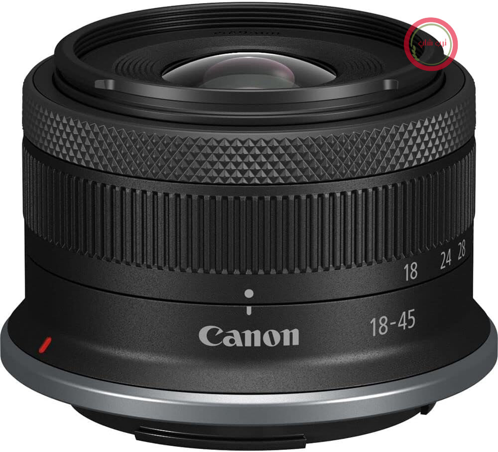 لنز دوربین کانن ژاپن  RF-S 18-45mm F4.5-6.3 از نوع STM است (سازگار با دوربین‌های سیستم EOS R، لرزشگیر تصویر ۴ استاپ، حالت دستی، موتور STM برای فوکوس دقیق) مشکی