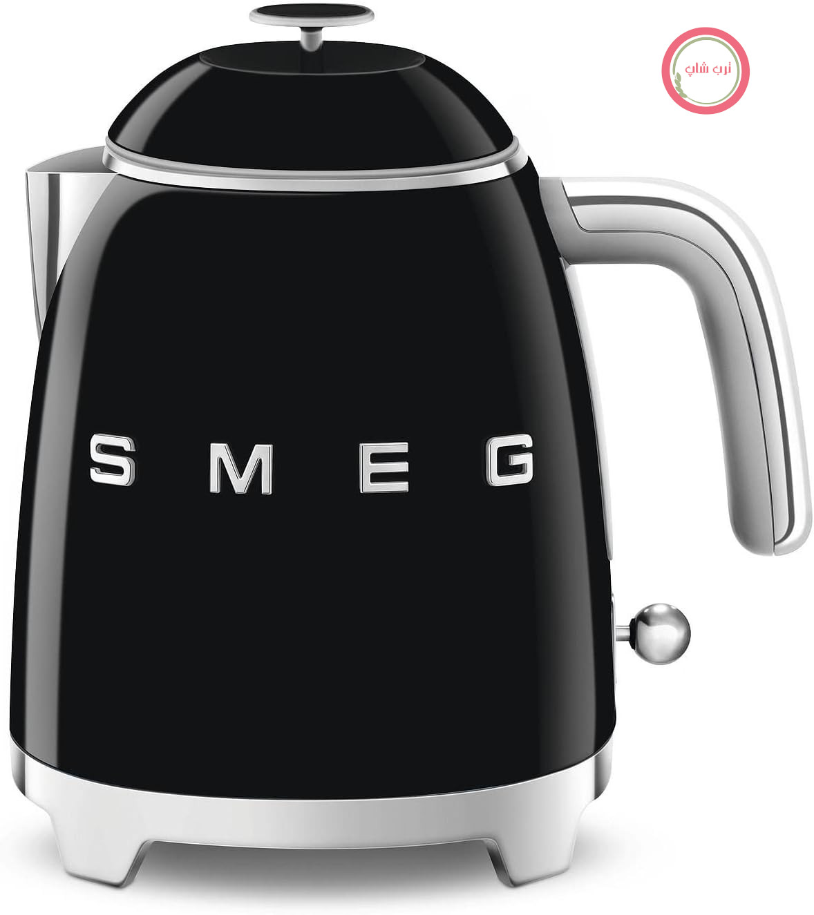 کتری برقی کوچک اسمگ Smeg مدل KLF05BLEU 0.8 لیتر، فیلتر استیل ضد زنگ، سیستم خاموش کننده ایمنی، نشانگر سطح آب، پایه ضد لغزش و محفظه سیم داخلی، قدرت 1400 وات، مشکی