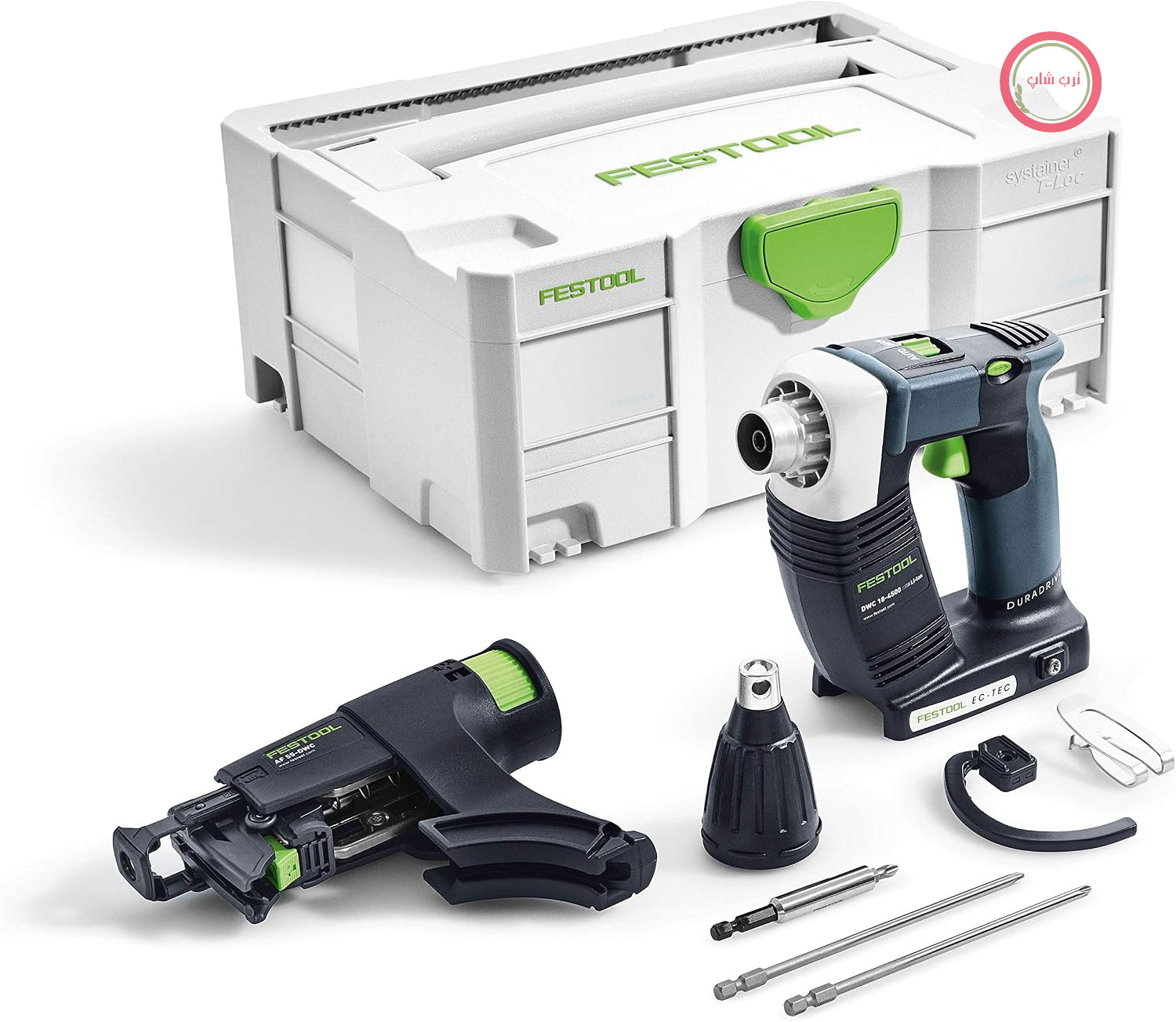 پیچ‌گوشتی ساختمانی بی‌سیم Festool DWC 18-4500 Duradrive LI مدل Systainer با خشاب، بدون باتری یا شارژر (574747)