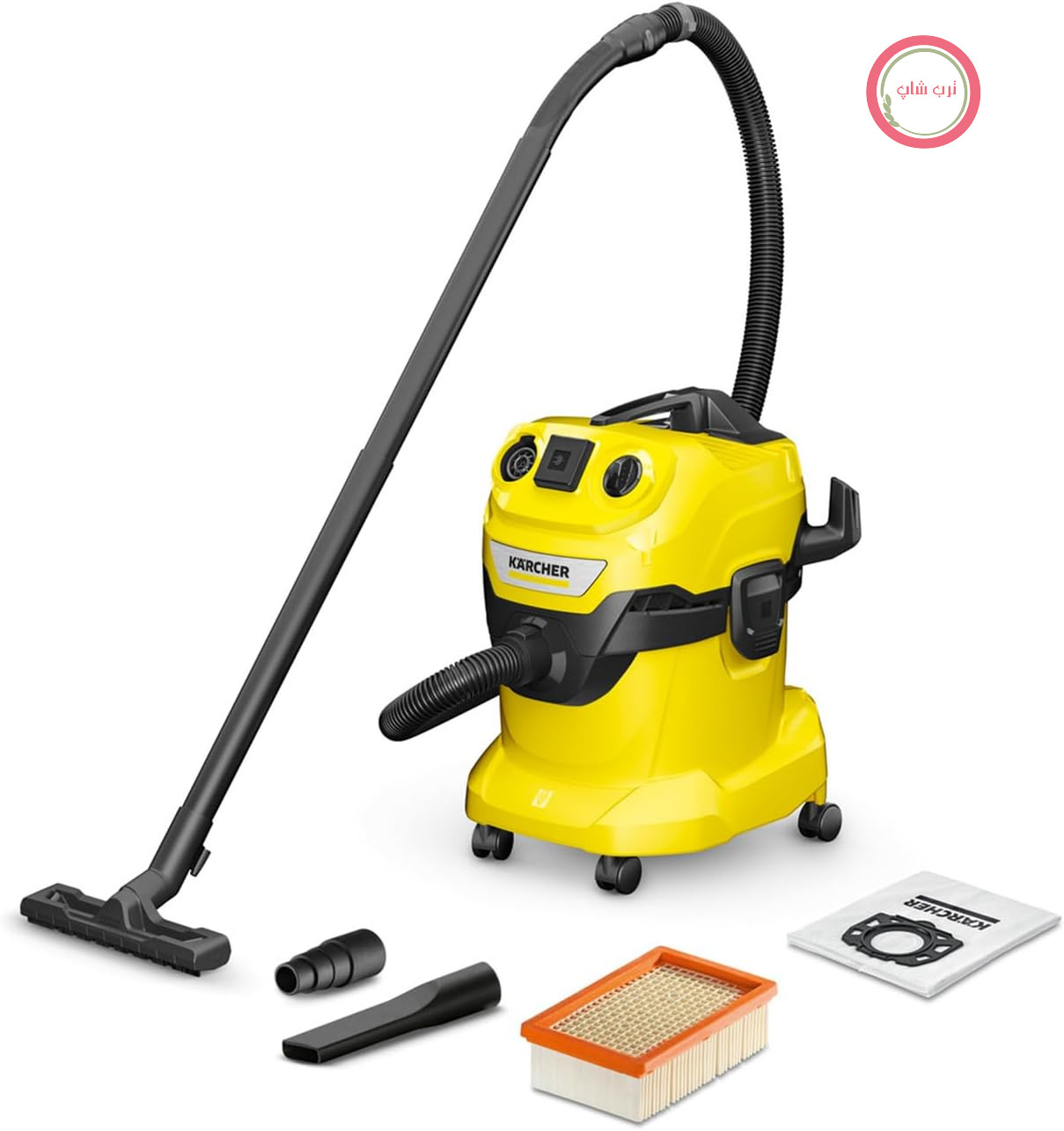 جاروبرقی صنعتی کرشر آلمان Kärcher WD 4 P V-20/5/22، آب و خاک، 1100 وات