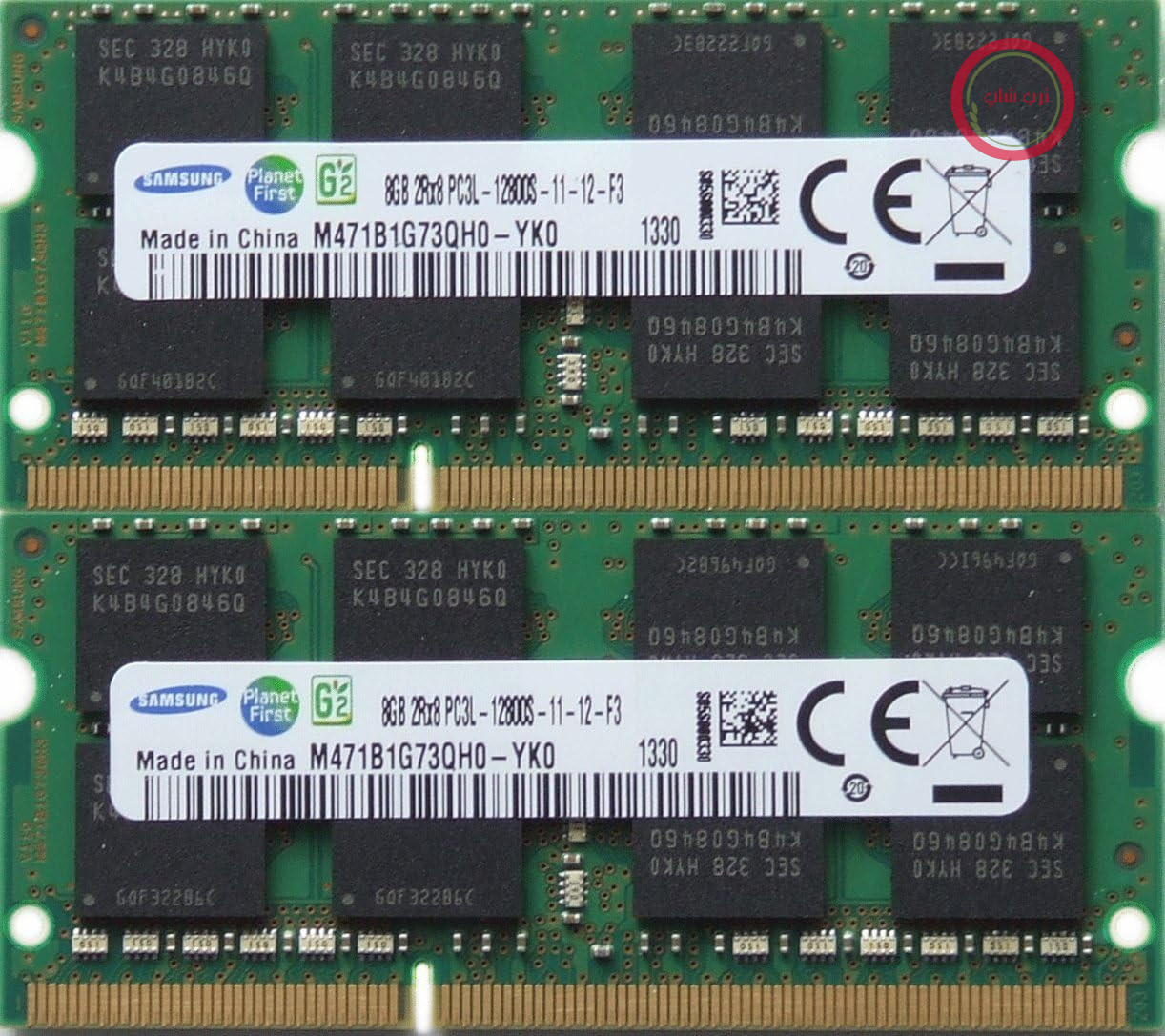 ارتقاء حافظه رم سامسونگ DDR3 PC3 12800، 1600 مگاهرتز، 204 پین، SODIMM برای مک‌بوک پروهای اپل 2012، آی‌مک‌های 2012 و مک مینی‌های 2011/2012 (کیت 16 گیگابایتی (2 عدد 8 گیگابایتی))