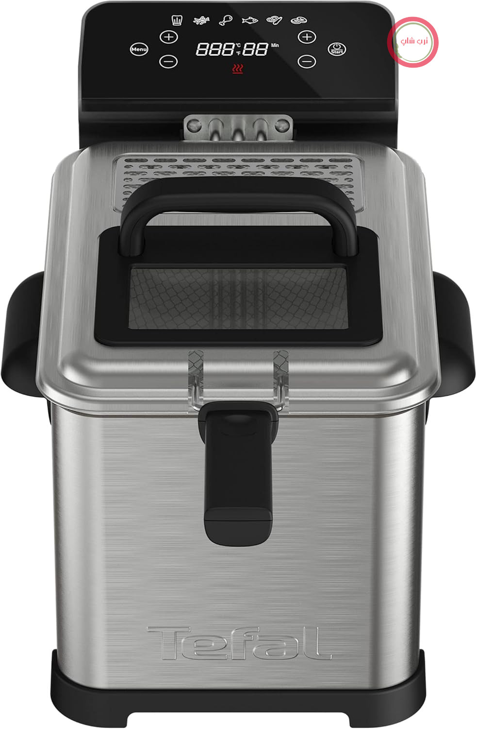 سرخ کن برقی دیجیتال Tefal FR507D Family Pro | ظرفیت روغن 4 لیتر | فناوری منطقه خنک کننده | قطعات قابل شستشو در ماشین ظرفشویی | صفحه نمایش دیجیتال LED با پنل لمسی | مشکی/استیل ضد زنگ