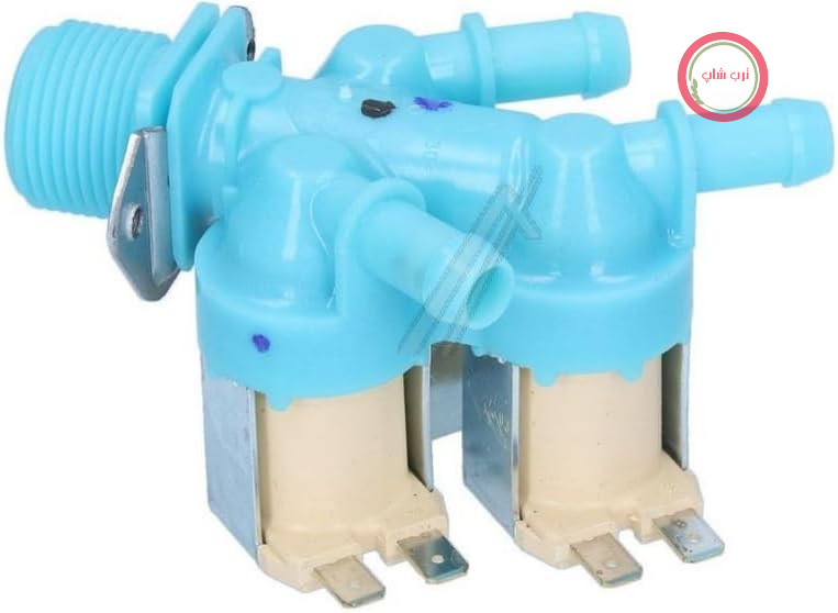 شیر برقی سه طرفه سامسونگ برای ماشین لباسشویی DC62-00233B - فلزی، برنجی، شیر برقی