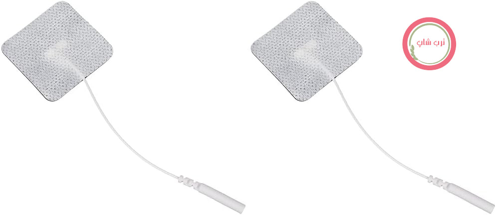 الکترود بافت Promed 40 x 40 میلی‌متر، 4 عدد، الکترودهای TENS خودچسب با اتصال دوشاخه 2 میلی‌متری برای دستگاه‌های TENS/EMS، قابل استفاده مجدد (بسته 2 عددی)