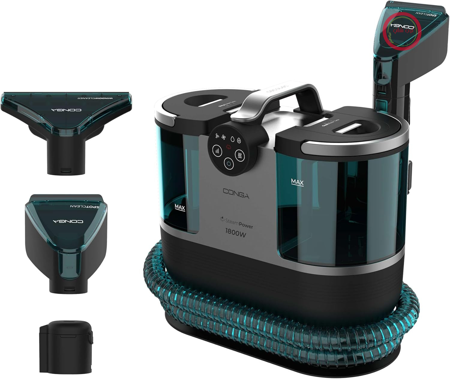 فرش شوی و مبل شوی سکوتک اسپانیا Cecotec Conga 7000 مخصوص فرش و لکه‌بری با حداکثر قدرت ۱۷۰۰ وات، سیستم اسپری بخار