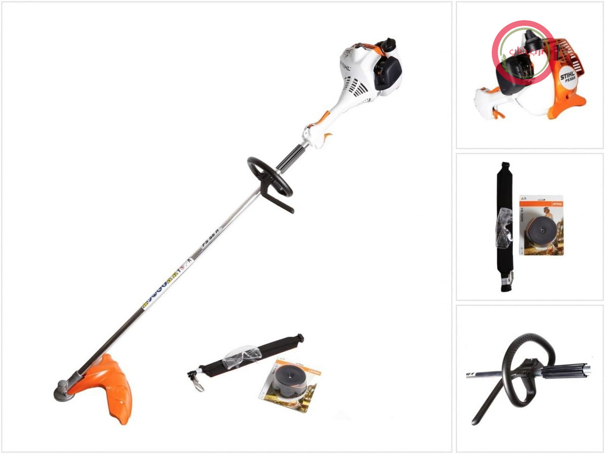 علف‌ زن چمن زن اشتیل آلمان Stihl FS 55 R با قدرت 0.75 کیلووات / 1.0 اسب بخار و دسته حلقه‌ای