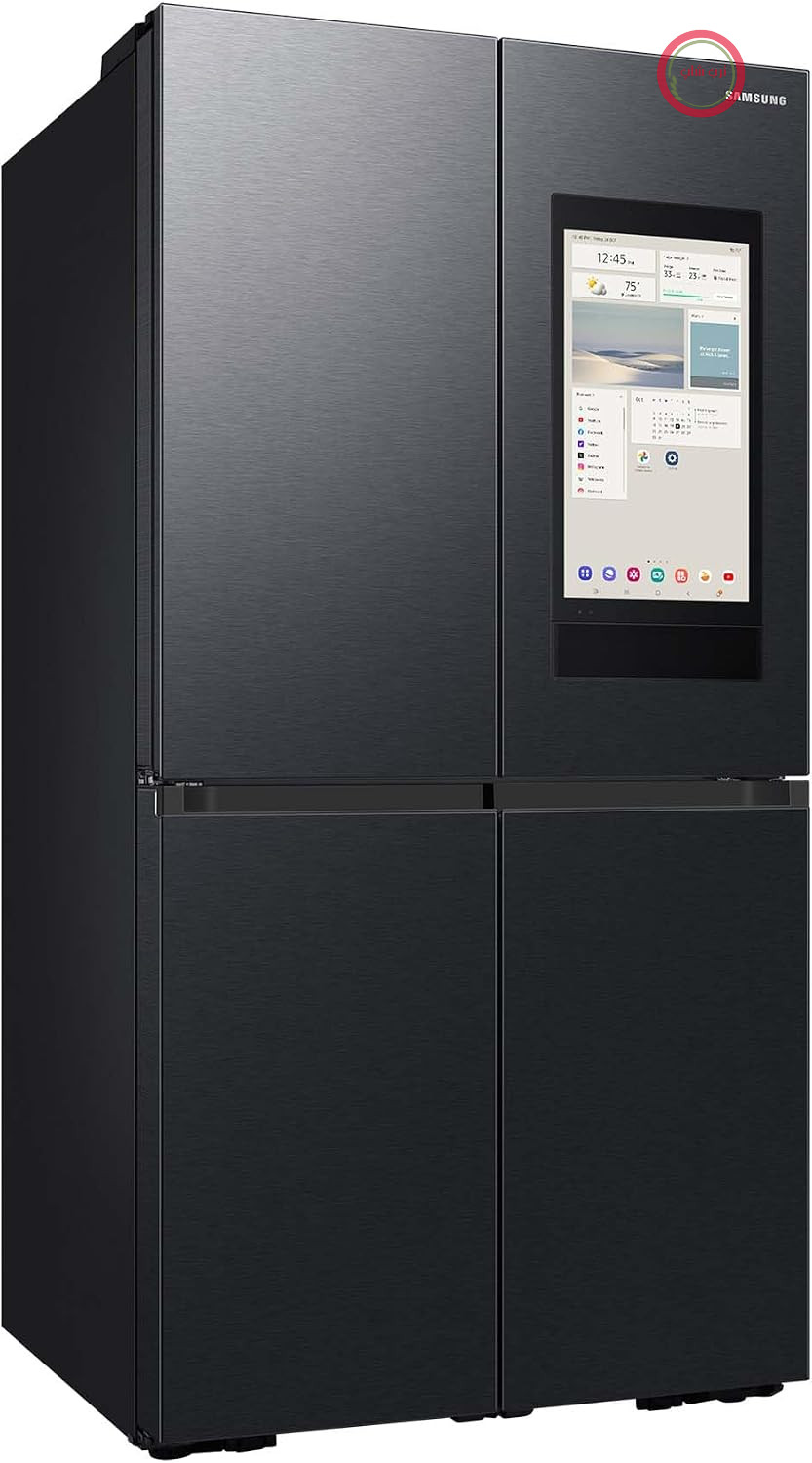 یخچال فریزر ساید بای ساید سامسونگ Samsung مدل RF65DG9H0EB1EF مدل Family Hub با درب فرانسوی، 183 سانتی‌متر، 636 لیتر، مدیریت غذای هوشمند، حالت انرژی هوشمند SmartThings، استیل مشکی ممتاز