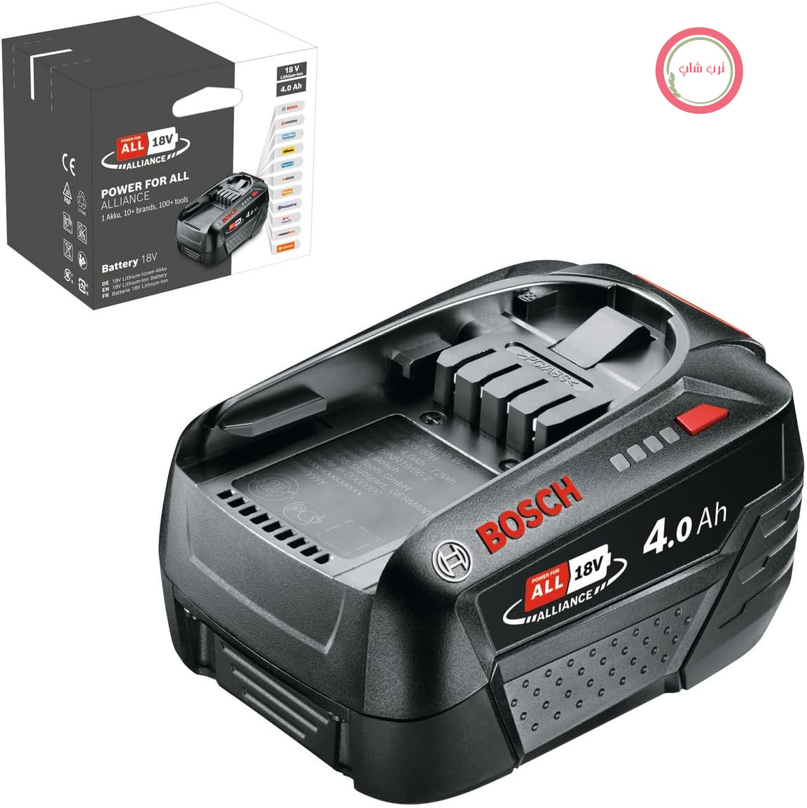 بسته باتری بوش آلمان Bosch DIY PBA 18 ولت 4.0 آمپر ساعت W - C