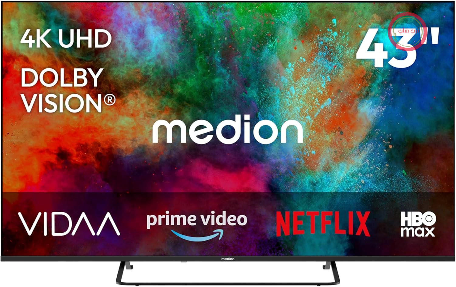 تلویزیون MEDION 108 سانتی‌متری (43 اینچی) (تلویزیون هوشمند، Dolby Vision HDR، HBO Max، MagentaTV، Prime Video، Disney+، DAZN، Paramount+، Dolby Atmos، VIDAA Store، PVR، بلوتوث، MD 843302)