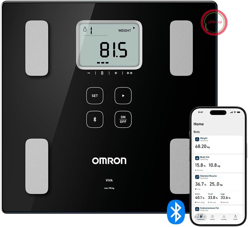 ترازوی وزن شخصی امرون ژاپن OMRON VIVA برای اندازه‌گیری دقیق وزن