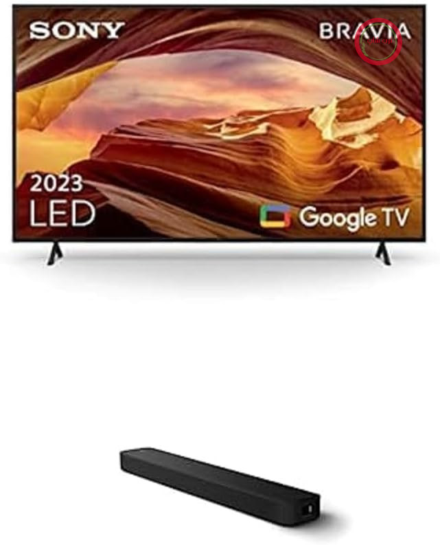 سونی براویا | KD-50X75WL | LED | 4K HDR | ساندبار گوگل تی‌وی HT-S2000 3.1 کاناله دالبی اتموس، شوارتز