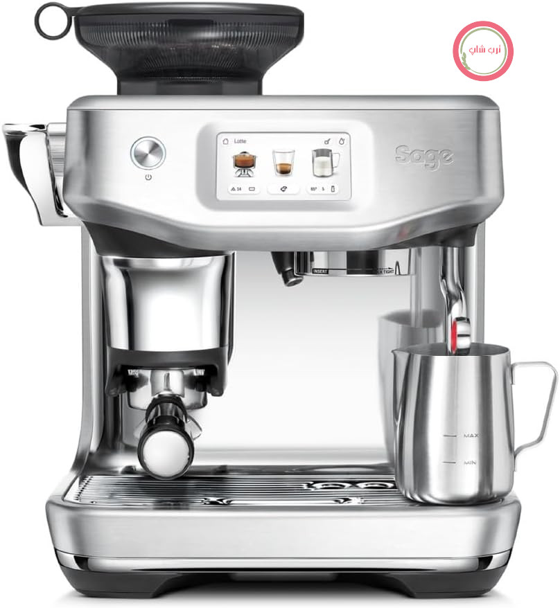 دستگاه قهوه ساز Sage The Barista Touch Impress، با طعم بادام نوقا | دستگاه قهوه ساز با کف ساز اتوماتیک شیر، آسیاب یکپارچه و عملکرد دم کردن قهوه سرد، دوز هوشمند