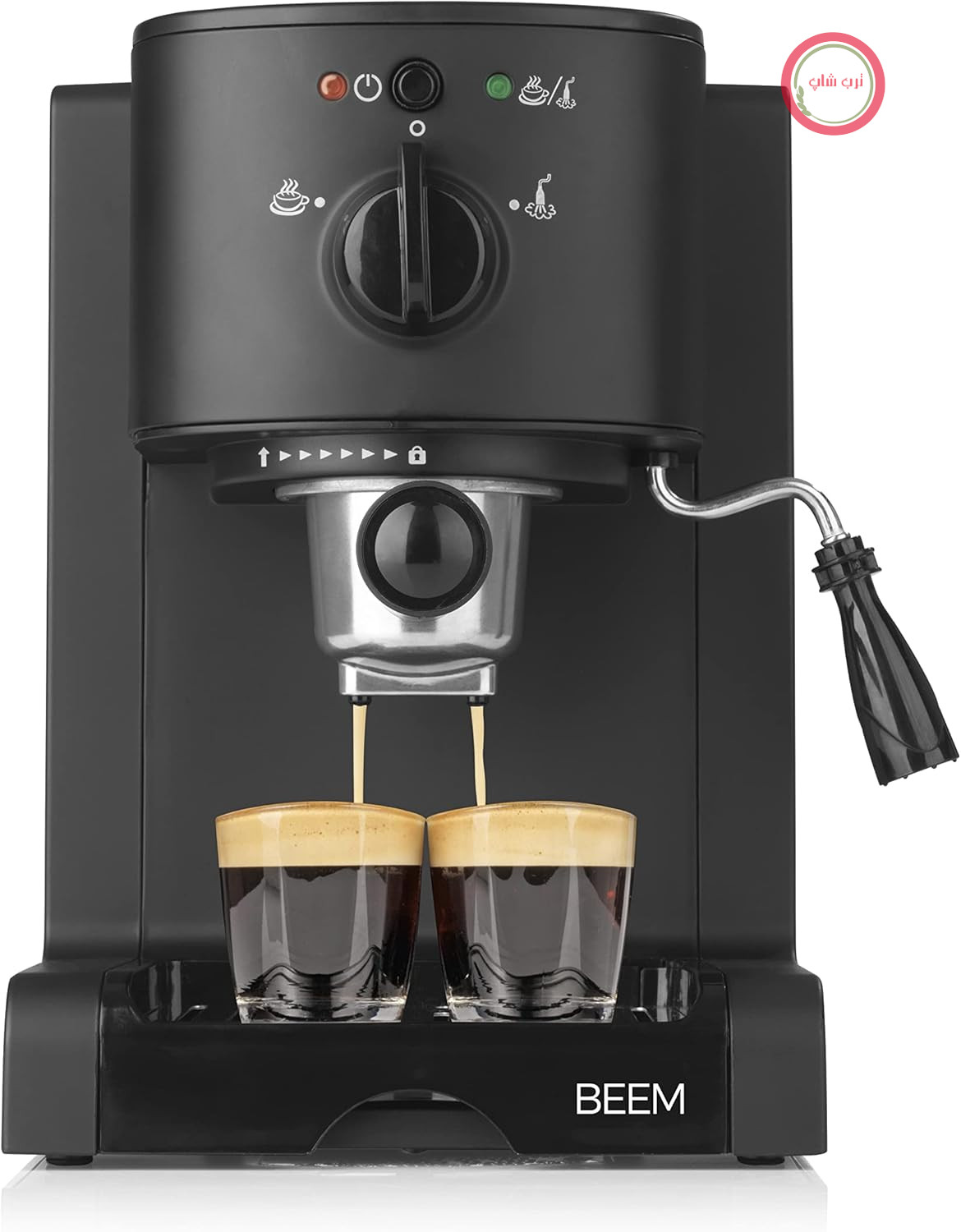 دستگاه پرتافیلتر BEEM ESPRESSO PERFECT با فشار 20 بار | تهیه آسان اسپرسو، کاپوچینو، لاته ماکیاتو و غیره | سازگار با قهوه آسیاب شده، پودر قهوه و کپسول