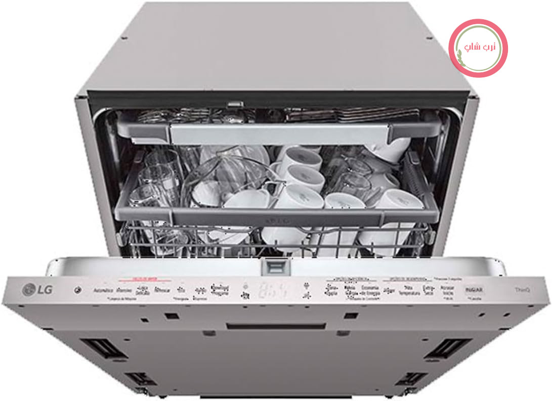 ماشین ظرفشویی توکار ال‌جی مدل LG DB365TXS با ۱۴ سرویس خاکستری