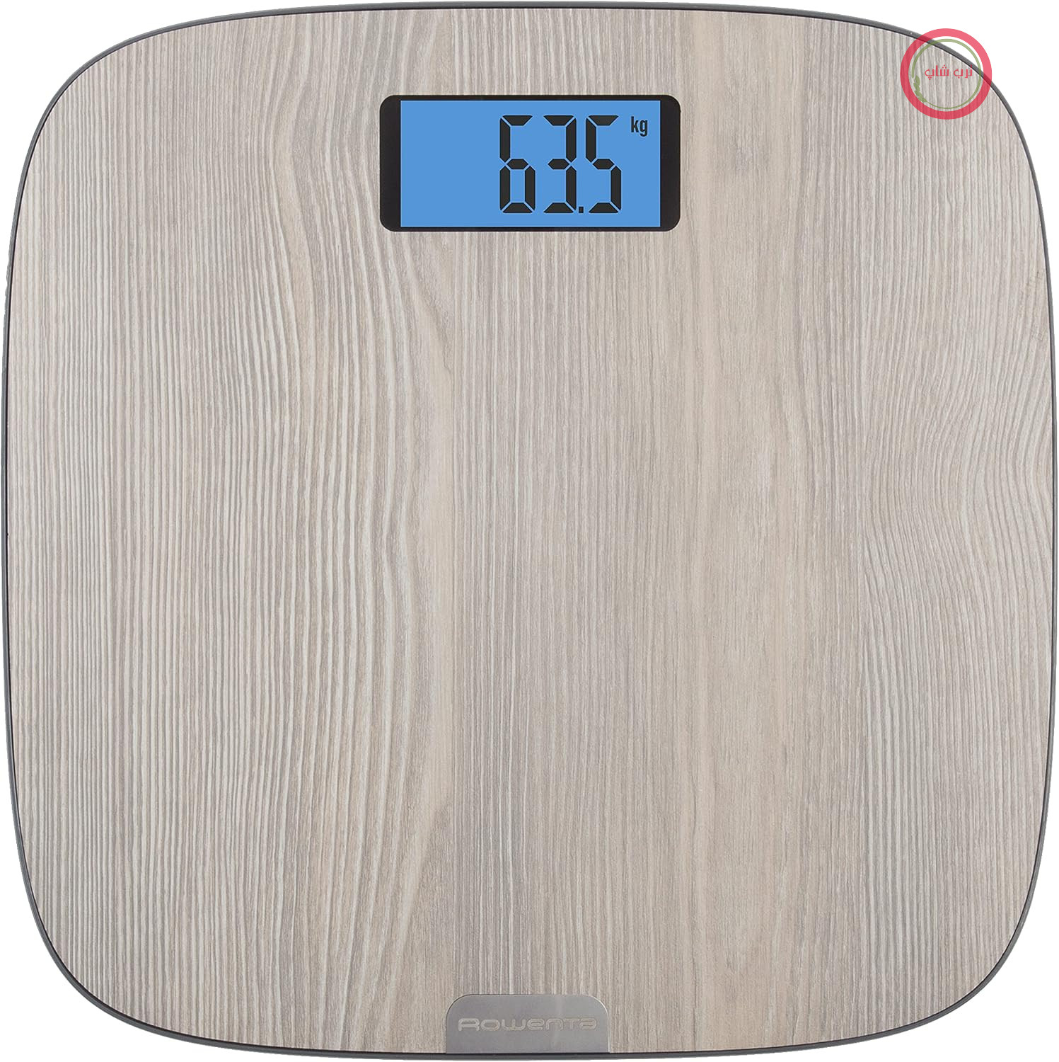 ترازوی دیجیتال حمام روونتا آلمان Rowenta Origin Light Wood BS1600 با صفحه نمایش بزرگ، روکش چوبی، روشن شدن خودکار، ظرفیت تا 160 کیلوگرم با درجه بندی 100 گرم، شامل 4 باتری AAA