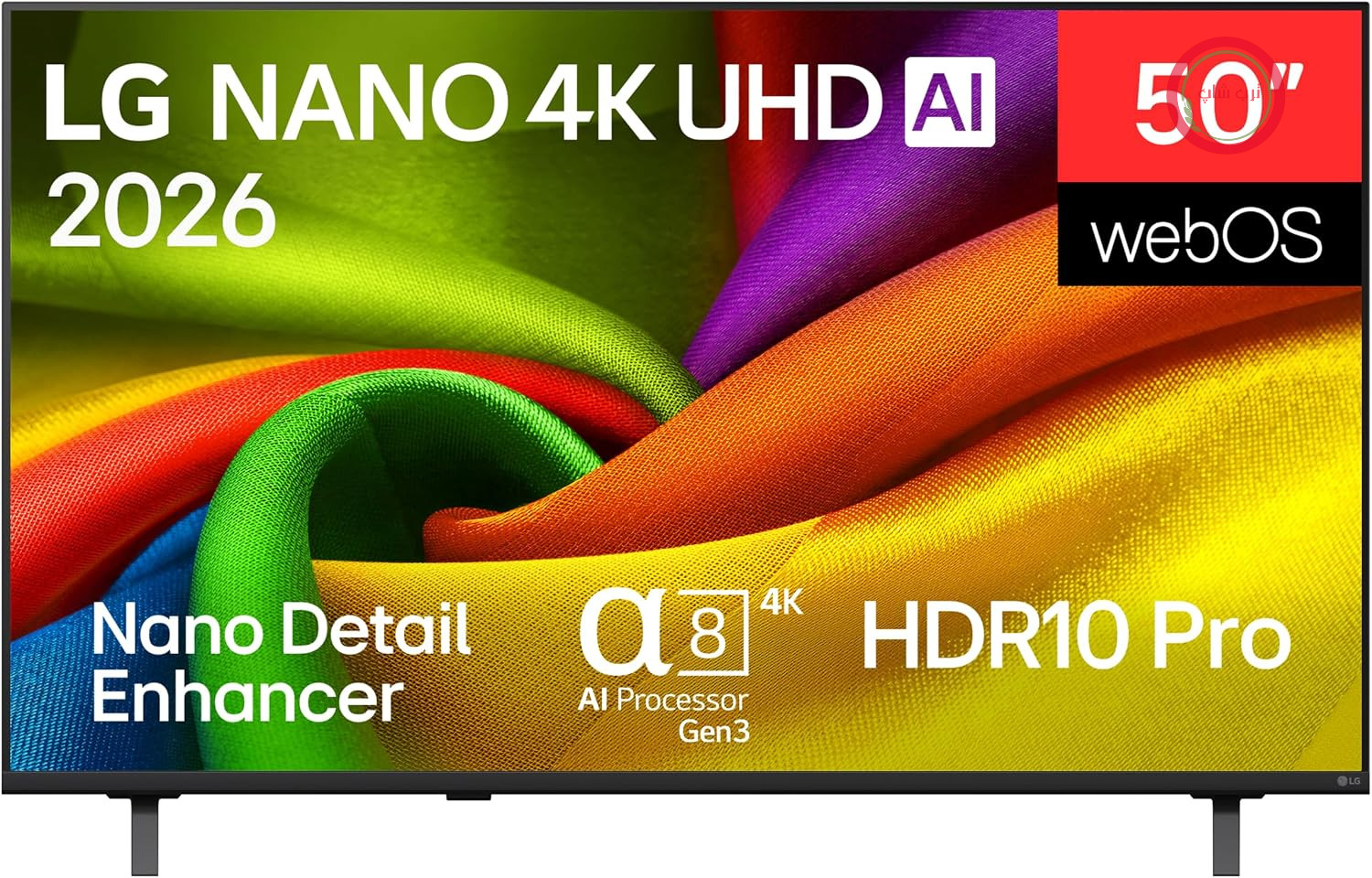 تلویزیون هوشمند ال جی مدل 50NU850B6LA سایز 50 اینچ (127 سانتی متر) 4K UHD LED با هوش مصنوعی