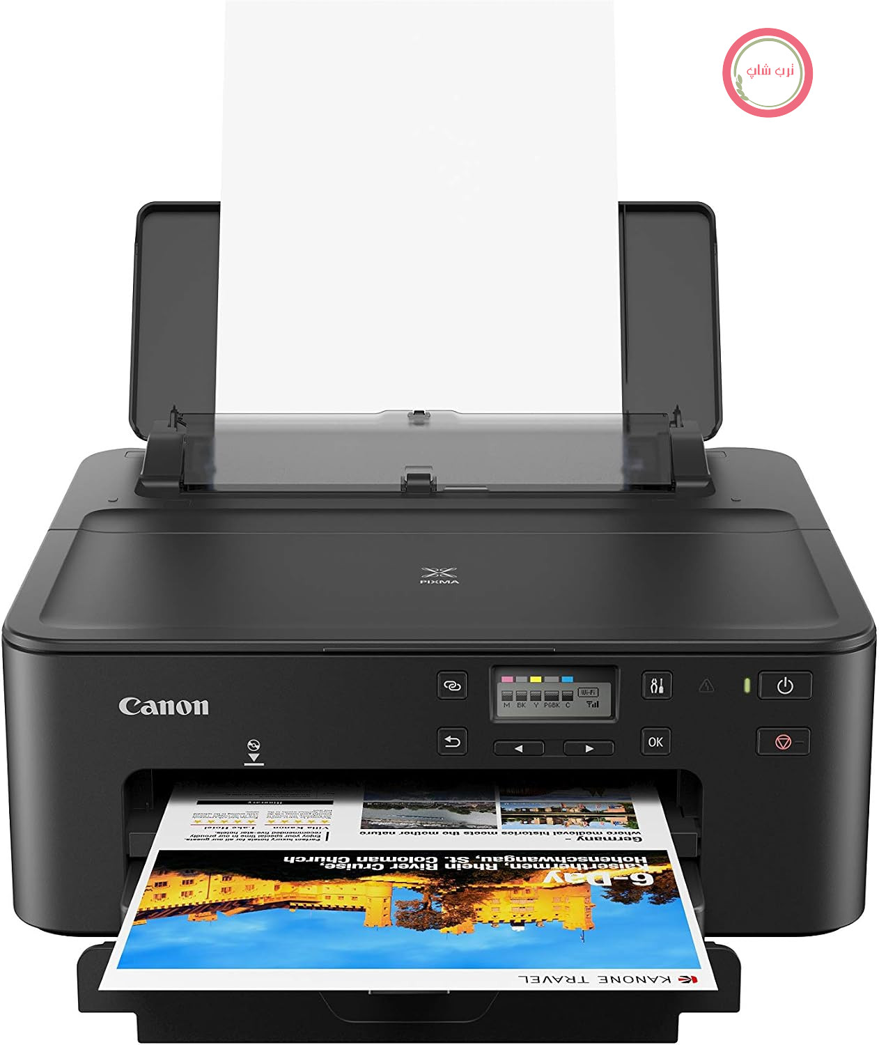 پرینتر چاپگر جوهر افشان کانن ژاپن PIXMA TS705a (بدون قابلیت اسکن و کپی، WLAN، چاپ دورو، ۵ جوهر جداگانه، AirPrint، سایز A4، مشکی)