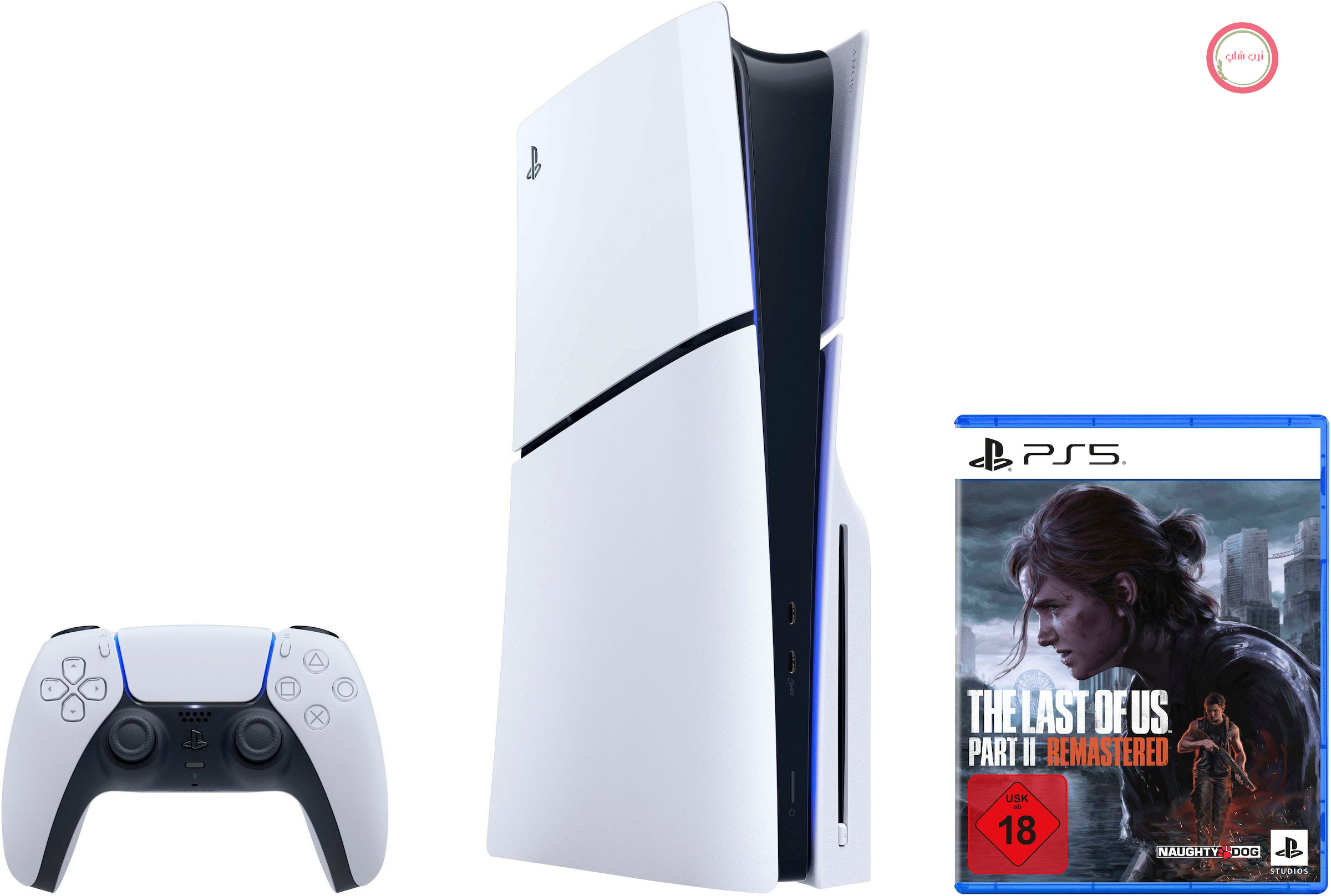 نسخه دیسکی پلی‌استیشن ۵ (اسلیم) + نسخه بازسازی‌شده بازی The Last of Us Part II