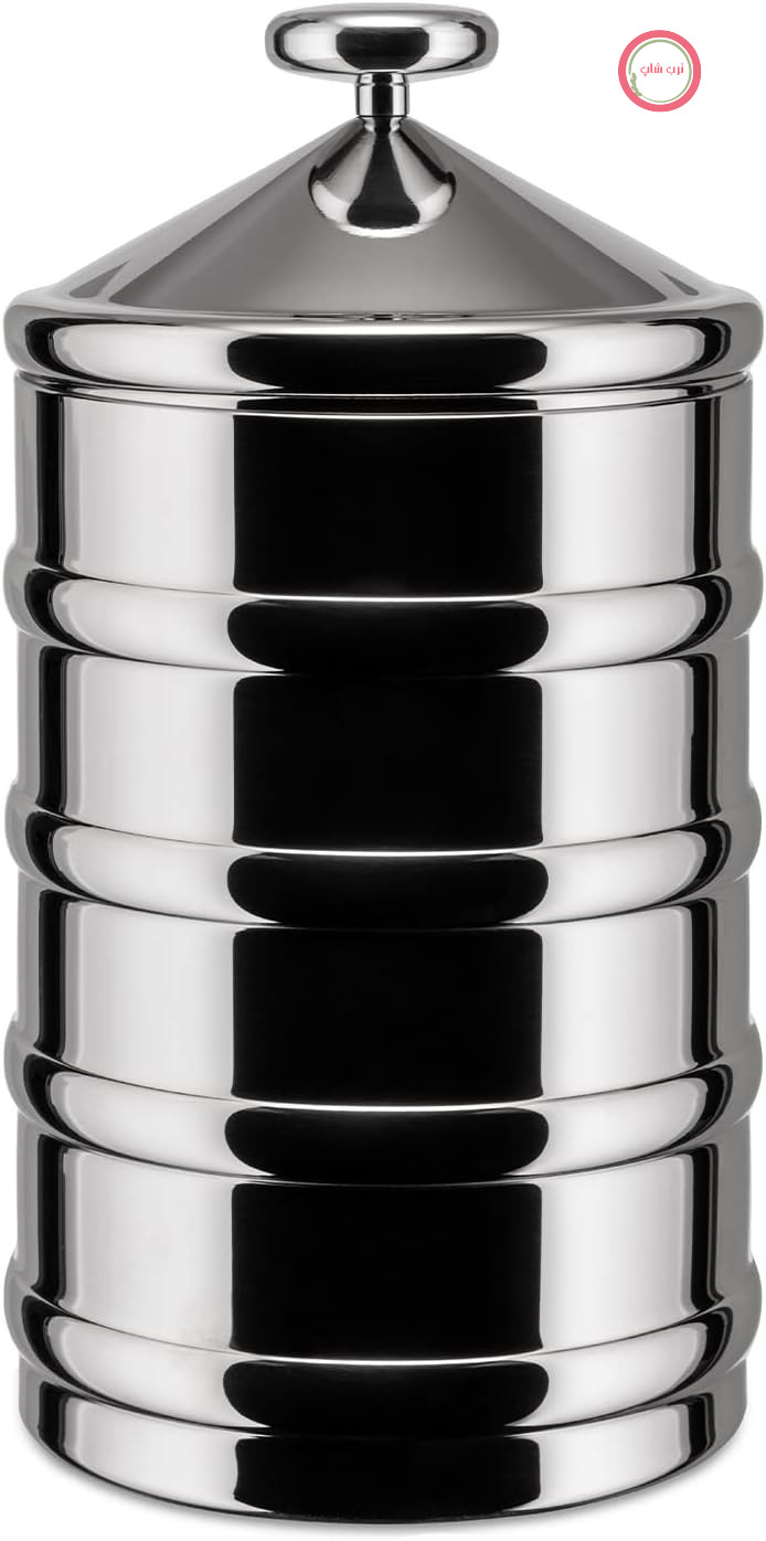 قوطی آشپزخانه Alessi Kalistò 3 CB03 از جنس استیل ضد زنگ 18/10 با دستگیره آلومینیومی، 114 سانتی‌متر