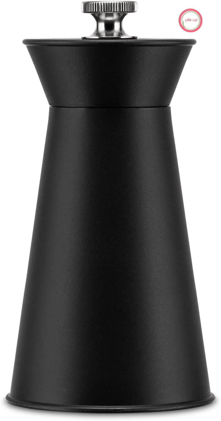 آسیاب فلفل Alessi Pépé le Moko با دستگیره تنظیم آسیاب، ساخته شده از استیل ضد زنگ، مشکی