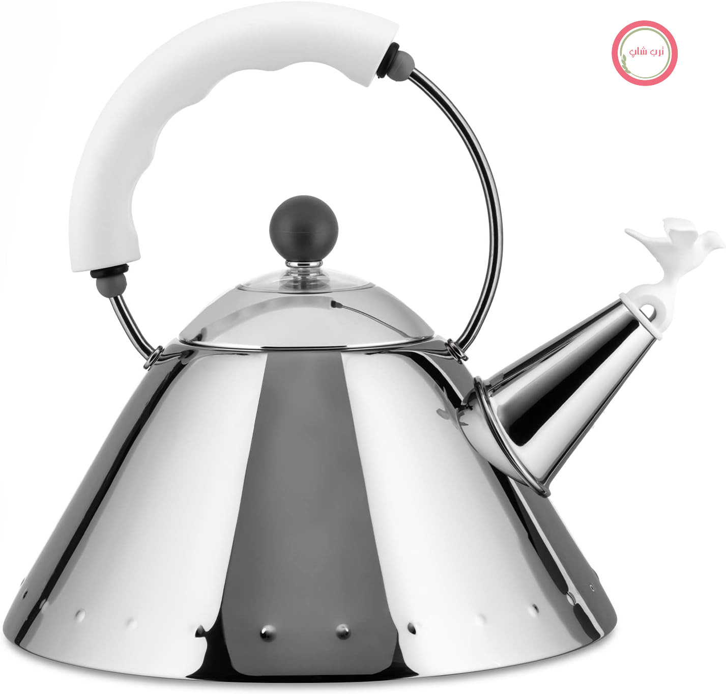 کتری استیل ضد زنگ Alessi 9093 W، سفید