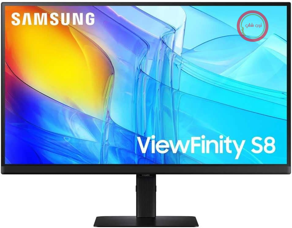 مانیتور کامپیوتر سامسونگ Samsung مدل S80D، 68.6 سانتی‌متر (27) با وضوح 3840 در 2160 پیکسل، کیفیت 4K، مدل LS27D800EAUXEN
