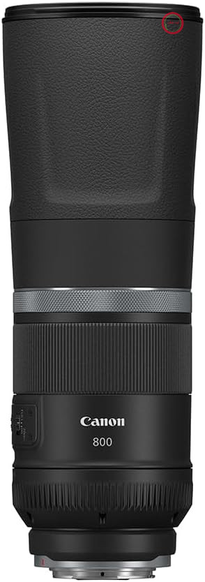 لنز دوربین کانن ژاپن  RF 800mm F11 از نوع STM است (لنز سوپر تله‌فوتو برای سری EOS R، لنز پرایم، لرزشگیر اپتیکال ۴ استاپ، وزن ۱۲۶۰ گرم، کامپکت)، مشکی