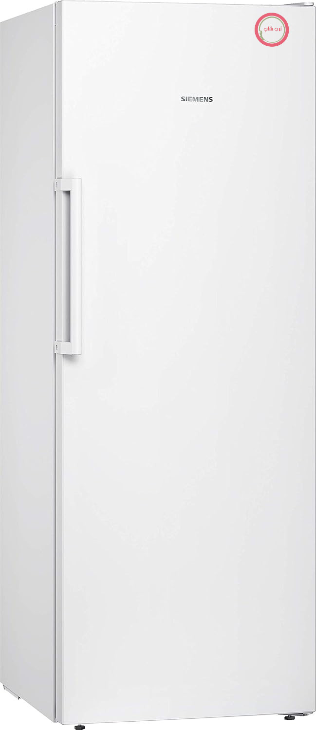 فریزر ایستاده زیمنس GS29NVWEP iQ300، 60 سانتی‌متر، 221 کیلووات ساعت در سال، 200 لیتر، بدون برفک، جعبه بزرگ، منطقه متغیر، جریان هوای چندگانه، سفید