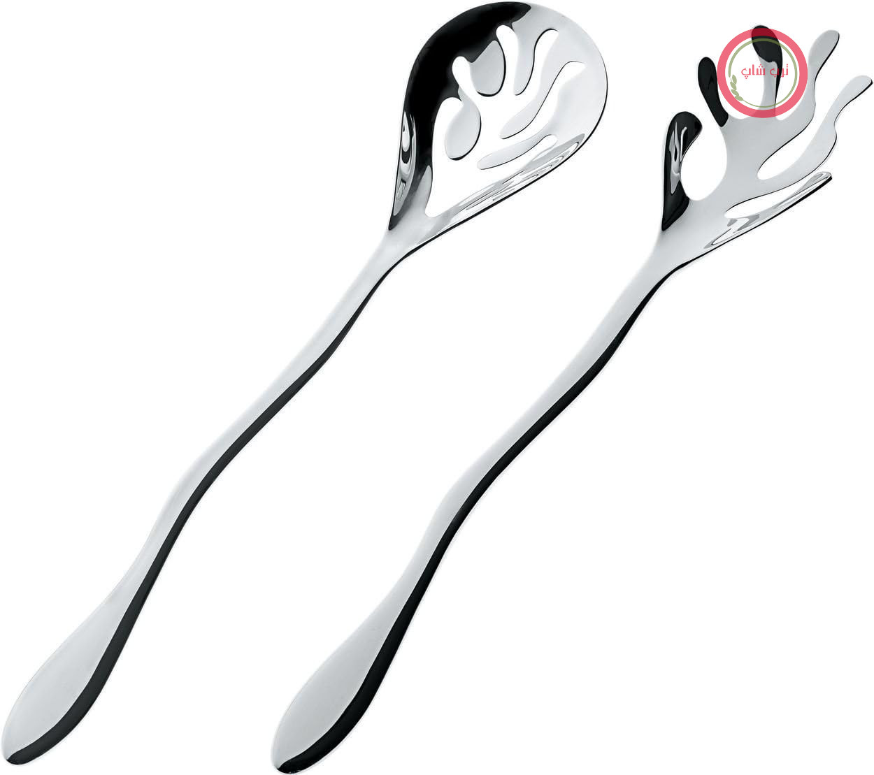 سالادساز Alessi ESI16SET Mediterraneo، ساخته شده از استیل ضد زنگ 18/10، براق و درخشان