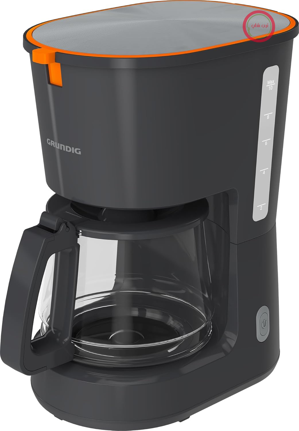 GRUNDIG - دستگاه قهوه فیلتردار KM 5320 - ظرفیت 10 فنجان، سیستم بدون چکه، نشانگر سطح آب - طراحی مقاوم - 36.8 x 22.4 x 22.9 سانتی‌متر (ارتفاع x عرض x عمق) - خاکستری