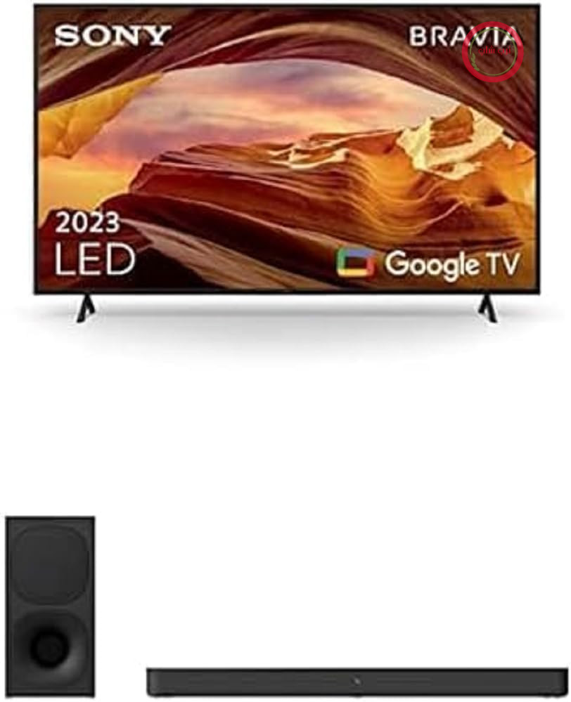 سونی براویا | KD-50X75WL | LED | 4K HDR | ساندبار 2.1 کاناله گوگل تی‌وی HT-S400، مشکی