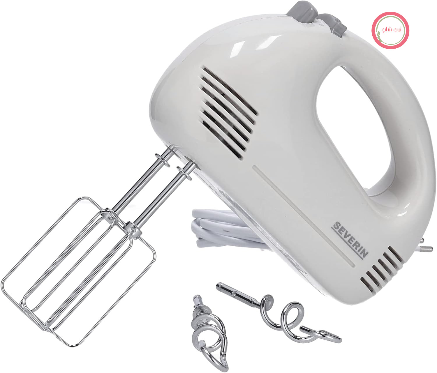 همزن دستی برقی سورین آلمان SEVERIN HM 3827 (تقریباً 200 وات) سفید