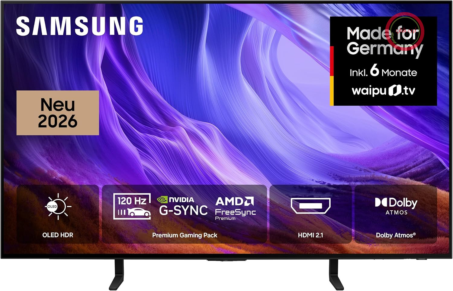 تلویزیون سامسونگ Samsung مدل OLED S85H 4K، سایز ۴۸ اینچ (۱۲۱ سانتی‌متر)، UHD، تلویزیون هوشمند با هوش مصنوعی