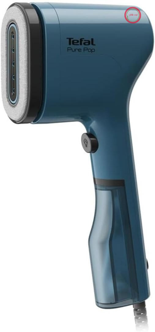 اتو بخارگر تفال Tefal Pure Pop DT2020E1، ۱۳۰۰ وات، ۷۰ میلی‌لیتر، پد دو طرفه، آبی
