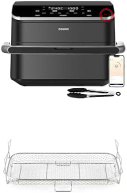 سرخ‌کن هوای گرم Cosori Dual Blaze TwinFry و گریل مخصوص از جنس استیل ضد زنگ