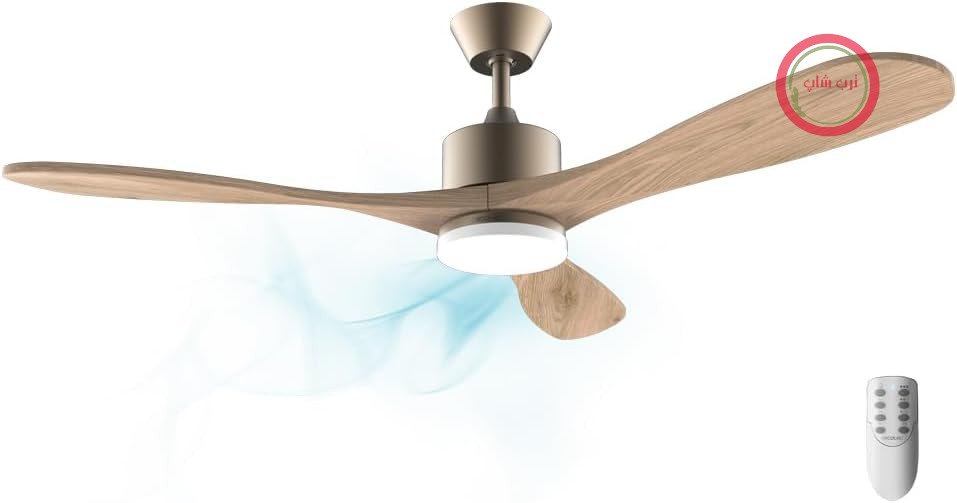 پنکه سقفی سکوتک اسپانیا Cecotec EnergySIlence Aero 5200 طرح مشکی، 40 وات، 52 اینچ