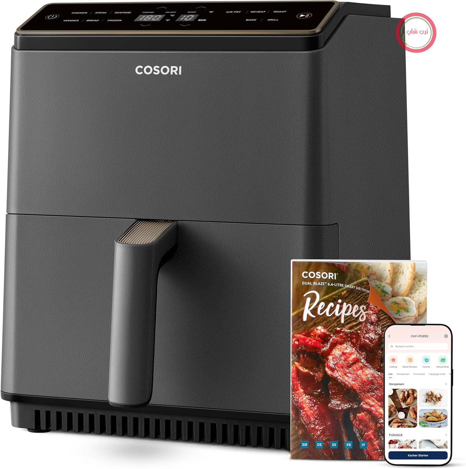 سرخ‌کن بدون روغن کوسوری آمریکا Cosori CAF-P585S ظرفیت 6.4 لیتر 11 کاره